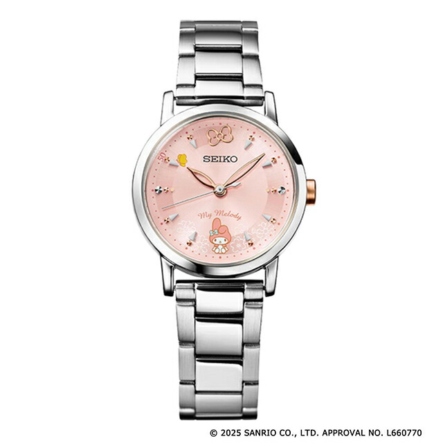 セイコー×マイメロディ 50周年記念 コラボウオッチ クオーツ 電池式 腕時計 ブランド レディース 数量限定 51463 アナログ ピンク 日本製 おしゃれ 防水 かわいい プレゼント 女性 実用的