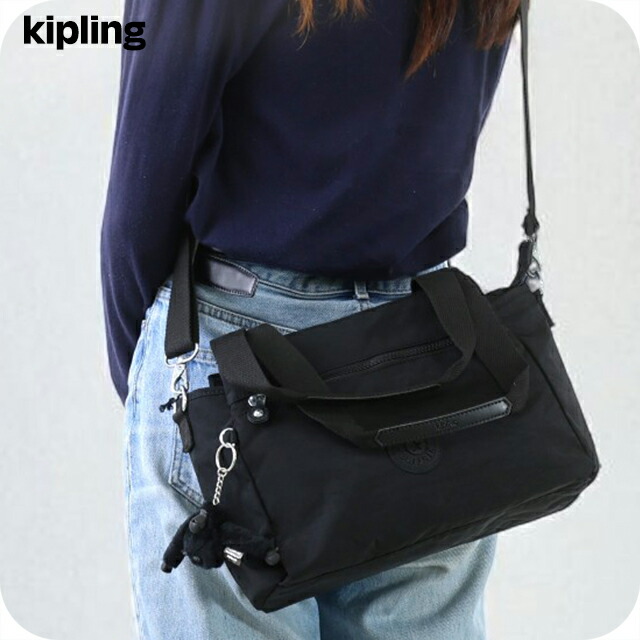 キプリング ハンドバッグ レディース Kipling K43791P39 ブラックノワール 軽量 小さめ 手提げ ブランド 高級 おしゃれ プレゼント 女性 実用的 かわいい