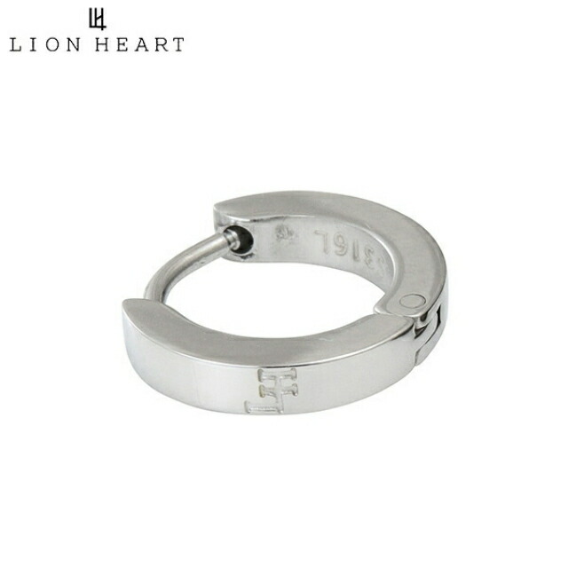 ライオンハート ピアス ブランド LION HEART 正規品 シングルフープピアス メンズ 片耳 シルバー ステンレススチール アクセサリー レディース LHMP006NS 誕生日プレゼント ギフト プレゼント 実用的
