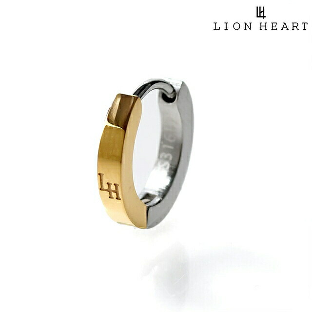 ライオンハート ピアス メンズ レディース ブランド LION HEART サージカルステンレス フープ 片耳用 LHMP006NYS ゴールド シルバー アクセサリー
