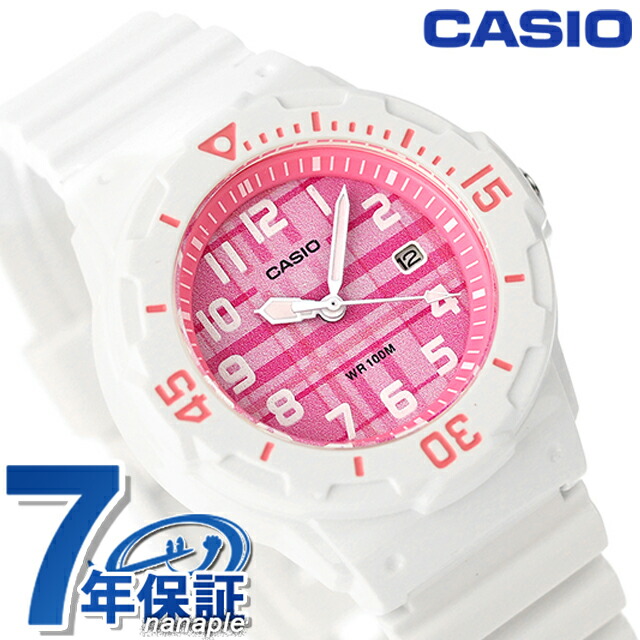 カシオ CASIO LRW-200H-4CV チプカシ 海外モデル ユニセックス メンズ レディース 腕時計 カシオ casio アナログ ピンク ホワイト 白 ブランド おしゃれ 防水 小さい 軽い かわいい プレゼント 実用的