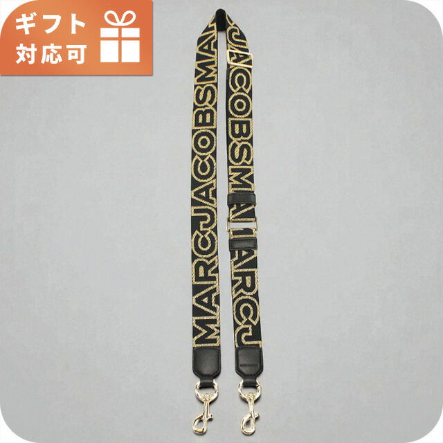 マークジェイコブス ショルダーストラップ レディース ブランド MARC JACOBS THE THIN STRAP 2S3SST002S02 BLACK-GOLD 小物