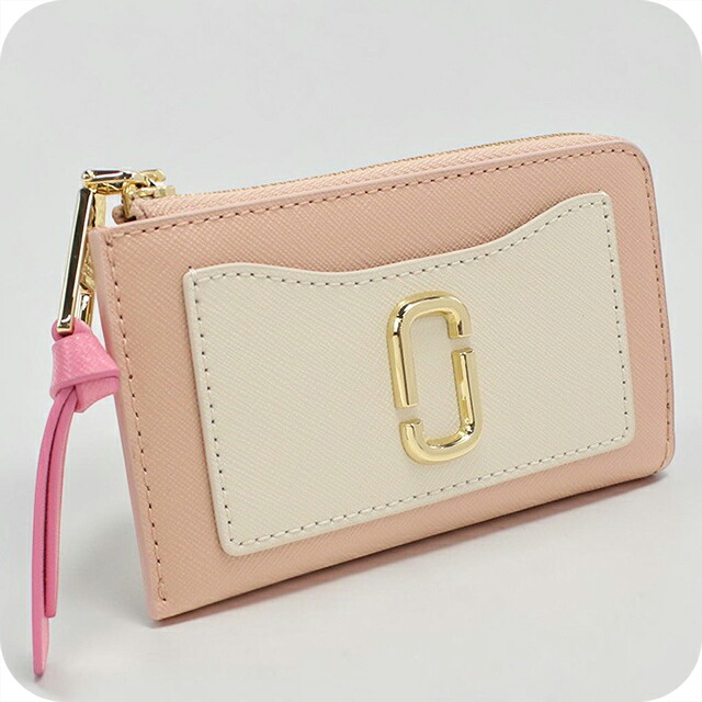 マークジェイコブス キーリング付小銭入れ レディース ブランド MARC JACOBS THE TOP ZIP MULTI WALLET フラグメントケース 2F3SMP063S07 ROSE MULTI