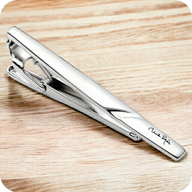 Mila schon ミラショーン ネクタイピン ブランド メンズ タイバー タイピン クリップ 真鍮 MS01006 シルバー アクセサリー ビジネス フォーマル 小物 記念日 誕生日プレゼント 就職祝い 男性 ギフト プレゼント 実用的
