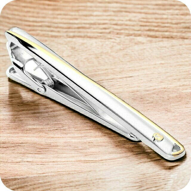 Mila schon ミラショーン ネクタイピン ブランド メンズ タイバー タイピン クリップ 真鍮 MS01021 シルバー アクセサリー ビジネス フォーマル 小物 記念日 誕生日プレゼント 就職祝い 男性 ギフト プレゼント 実用的