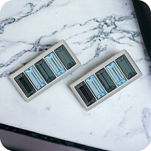 Mila schon ミラショーン カフス ブランド メンズ 真鍮 MS03072 シルバー ブルー アクセサリー ビジネス フォーマル 卒業式 入学式 おしゃれ 小物 記念日 誕生日プレゼント 就職祝い 男性 ギフト プレゼント 実用的