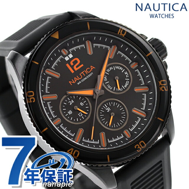 ノーティカ エヌシーティー ウィンドローズ クオーツ 腕時計 メンズ NAUTICA NAPWRS402 アナログ ブラック 黒 ブランド おしゃれ 防水 プレゼント 男性 実用的