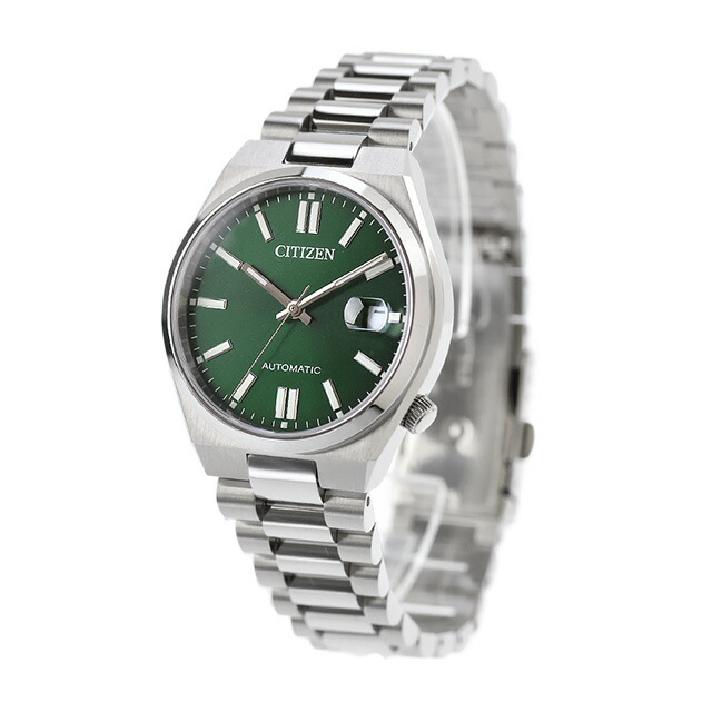 シチズン コレクション TSUYOSA 自動巻き 腕時計 ブランド メンズ レディース CITIZEN COLLECTION NJ0200-50X アナログ グリーン おしゃれ 防水 プレゼント 実用的
