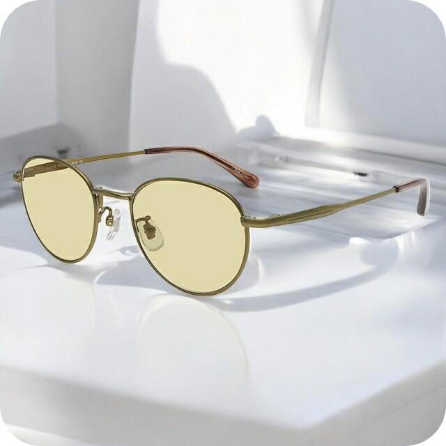 ナノユニバース サングラス メンズ レディース ブランド NANO universe フレーム素材／ニッケル合金 NUS-124-2 フレームカラー アンティークゴールド レンズカラー ライトブラウン 小物