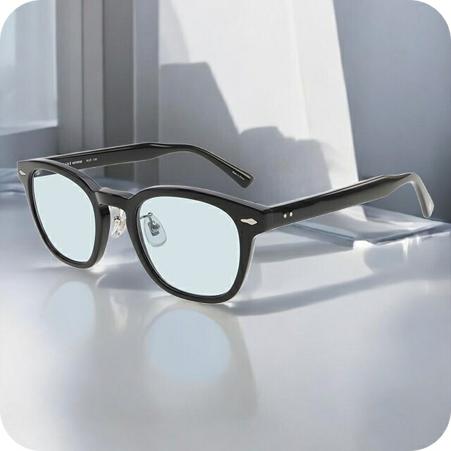 ナノユニバース サングラス メンズ レディース ブランド NANO universe フレーム素材／アセテート NUS-130-1 フレームカラー ブラック レンズカラー ライトブルー 小物