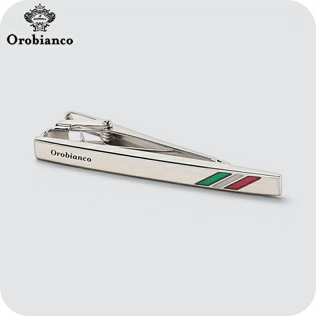オロビアンコ ネクタイピン メンズ Orobianco ORT5015A シルバー トリコロール アクセサリー タイバー タイピン ジュエリー ブランド 高級 おしゃれ プレゼント 男性 実用的 かっこいい