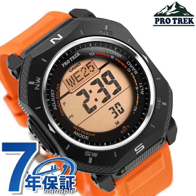 プロトレック PRO TREK Climber Line タフソーラー（ソーラー充電システム） PRG-69-4 メンズ 腕時計 ブランド カシオ casio デジタル ブラック オレンジ 黒 おしゃれ 防水 プレゼント 男性 実用的