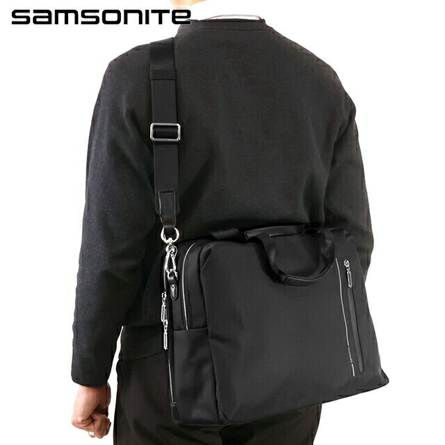 サムソナイト ビジネスバッグ メンズ Samsonite ONGOING ビジネスカバン パソコンバッグ PCバッグ ブリーフケース リクルートバッグ 100％リサイクルPET 2WAY 144762 ブラック バッグ 軽量 A4 ノートpc ブランド 高級 おしゃれ プレゼント 男性 実用的 かっこいい
