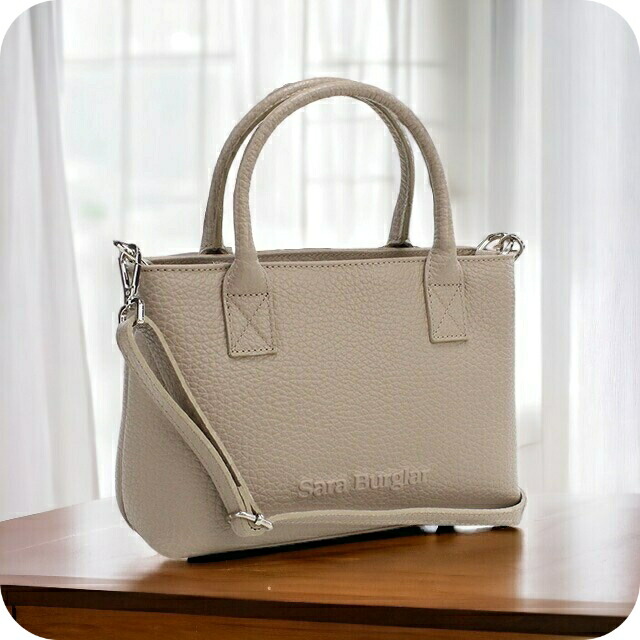 サラバーグラー トートバッグ レディース Sara Burglar REGINA BUFALO レザー イタリア 76 TAUPE グレー系 バッグ 軽量 手提げ ブランド 高級 おしゃれ プレゼント 女性 実用的 かわいい