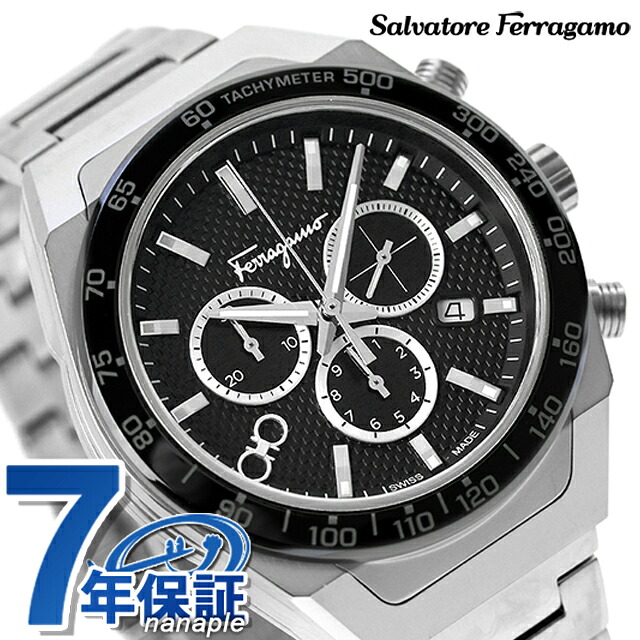 サルヴァトーレ フェラガモ SLX Chronograph クオーツ 腕時計 メンズ クロノグラフ Salvatore Ferragamo SFHR00623 アナログ ブラック 黒 スイス製 高級 ブランド おしゃれ 防水 プレゼント 男性 実用的