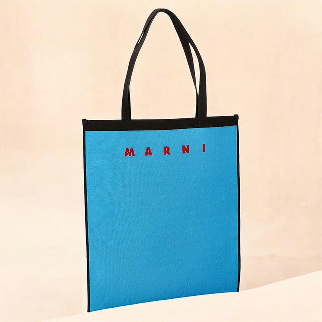 マルニ トートバッグ メンズ MARNI SHMQ0033A0-P4547 アズールブルー 軽量 手提げ ブランド 高級 おしゃれ プレゼント 男性 実用的 かっこいい