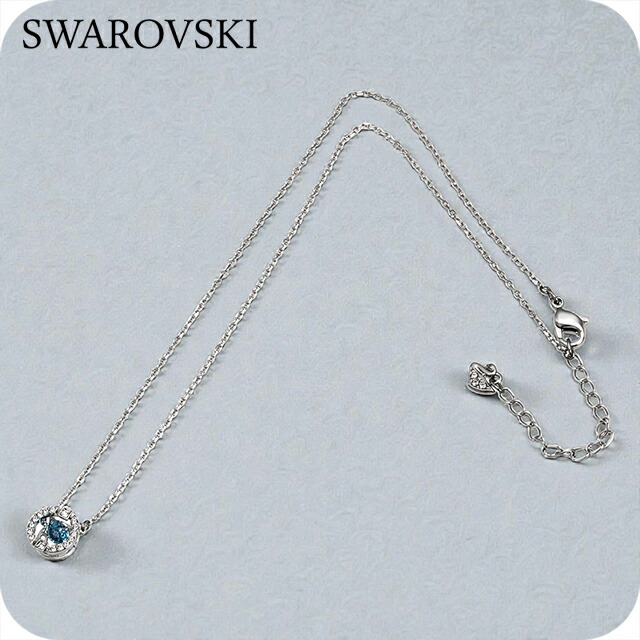 スワロフスキー ネックレス レディース ブランド SWAROVSKI Una ペンダント スワロフスキー 5279425 シルバー ブルー アクセサリー