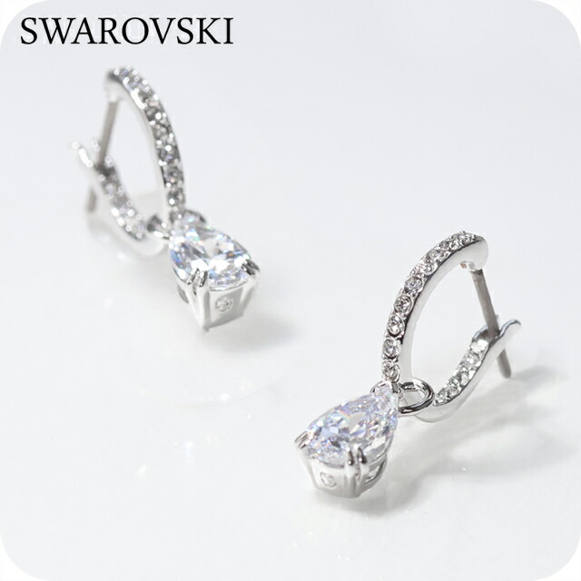 スワロフスキー ピアス レディース ブランド SWAROVSKI Stilla フープ スワロフスキー 両耳用 5636716 シルバー アクセサリー