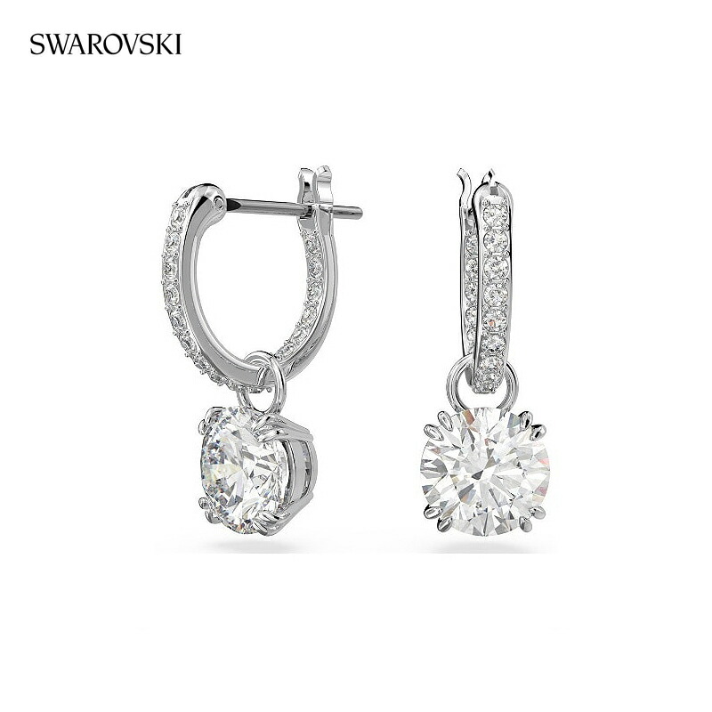 スワロフスキー ピアス レディース ブランド SWAROVSKI Stilla フープ スワロフスキー 両耳用 5636717 シルバー アクセサリー