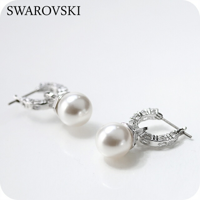 スワロフスキー ピアス レディース ブランド SWAROVSKI Matrix フープ スワロフスキー 両耳用 5691716 シルバー アクセサリー