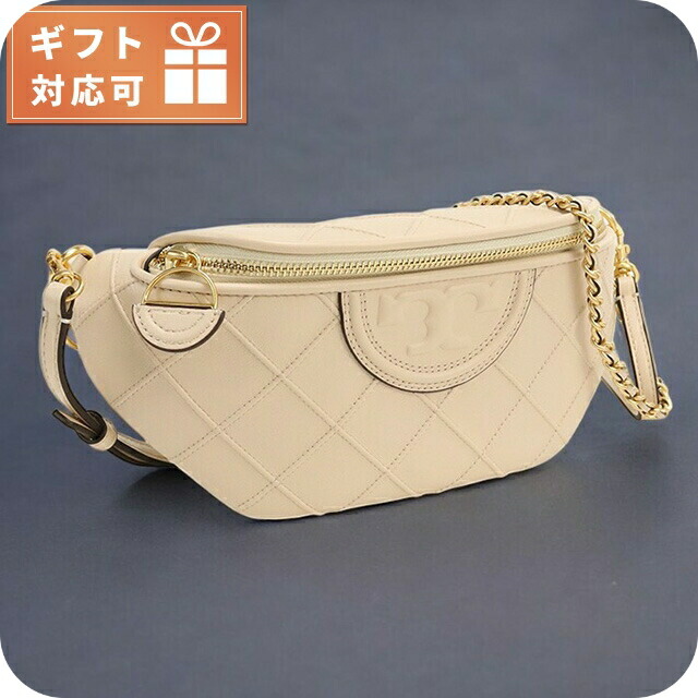 トリーバーチ ボディバッグ レディース ブランド TORY BURCH FLEMING NEW BELT BAG レザー 160132 NEW CREAM ベージュ系 バッグ 軽量 小さめ 高級 おしゃれ プレゼント 女性 実用的 かわいい
