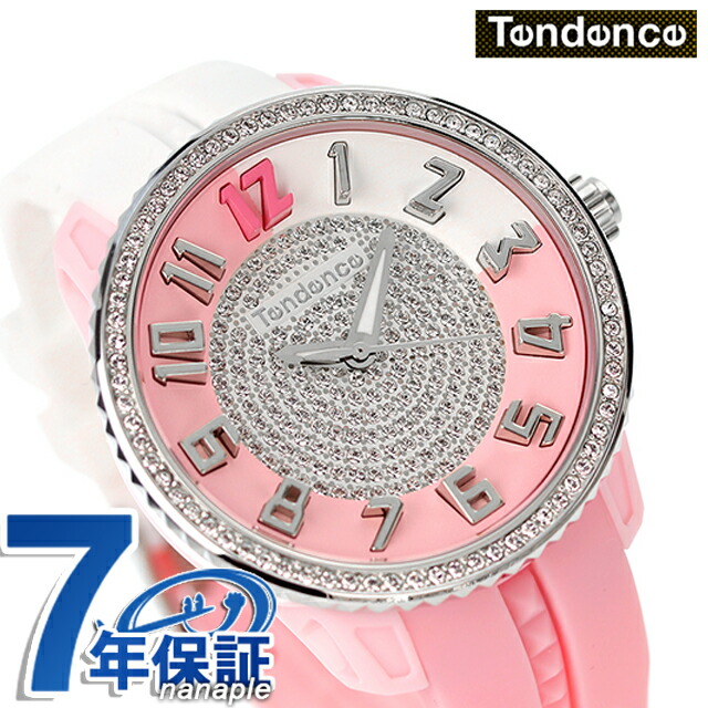 テンデンス クレイジーミディアム クオーツ 腕時計 メンズ レディース TENDENCE TY930111S アナログ シルバー ホワイト ピンク 白 ブランド おしゃれ 防水 プレゼント 実用的