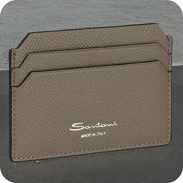 サントーニ カードケース メンズ レディース ブランド Santoni UFPPA2377-FOAN ブラウン