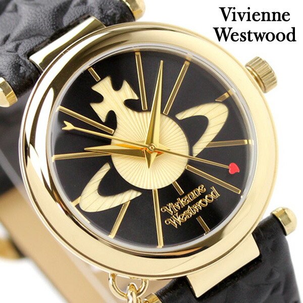 ヴィヴィアン・ウエストウッド 腕時計 レディース オーブ ブラック ゴールド Vivienne Westwood VV006BKGD 時計 ブランド おしゃれ 防水 かわいい プレゼント 女性 実用的