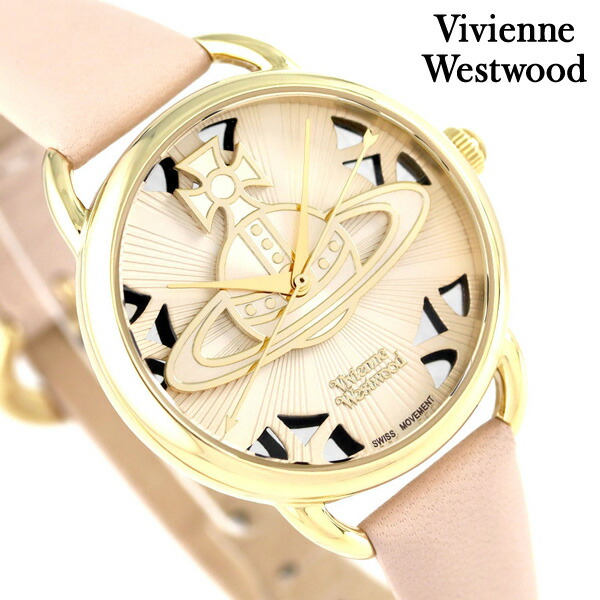 ヴィヴィアン 時計 レディース リーデンホール 33mm VV163BGPK Vivienne Westwood ゴールド 腕時計