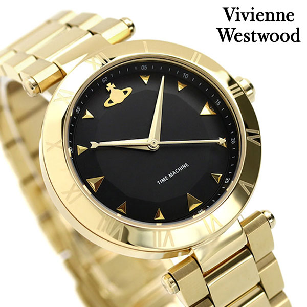 ヴィヴィアン ウエストウッド 時計 モンタギュー 2 35mm レディース 腕時計 VV206BKGD Vivienne Westwood ブラック ゴールド ブランド おしゃれ 防水 かわいい プレゼント 女性 実用的