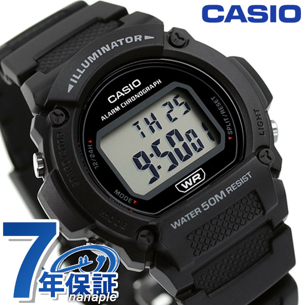 CASIO アウトドア カシオ 腕時計 チープカシオ チプカシ 海外モデル メンズ レディース 時計 W-219H-1AVDF ブラック ブランド おしゃれ 防水 小さい 軽い かっこいい プレゼント 男性 実用的