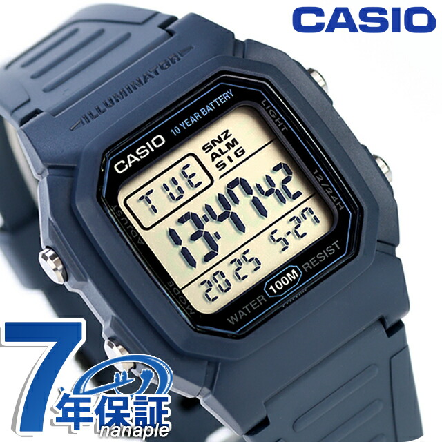カシオ チープカシオ CASIO クォーツ 電池式 W-800H-2AV 海外モデル メンズ チプカシ 腕時計 ブランド カシオ casio デジタル ブラック 黒 おしゃれ 防水 小さい 軽い かわいい プレゼント 実用的 学生