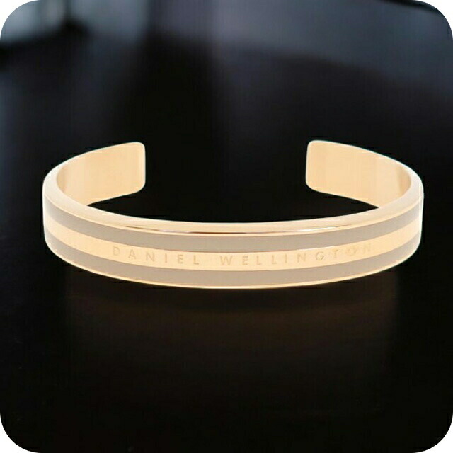 ダニエルウェリントン DANIEL WELLINGTON バングル ブレスレット レディース DW00400012 CLASSIC BRACELET DESERT SAND S ローズゴールド グレー