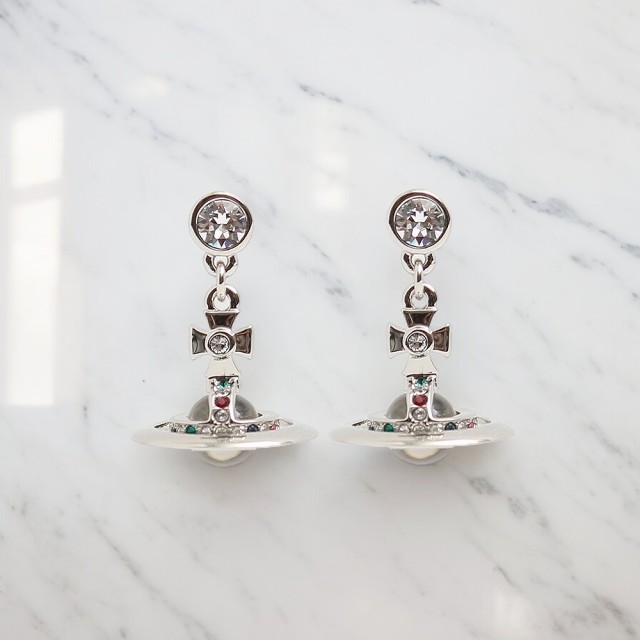 ヴィヴィアンウエストウッド VIVIENNE WESTWOOD ピアス 62020032-W004 62020032-02P019 レディース プチオーブ ドロップ シルバー