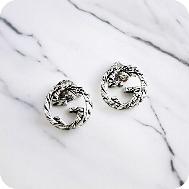 グッチ GUCCI ピアス 457109-J8400-0811 レディース インターロッキングG シルバー