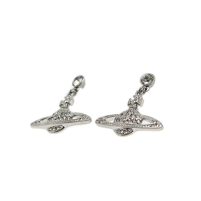ヴィヴィアンウエストウッド ピアス レディース VIVIENNE WESTWOOD オーブ 62020025-S108 (724536B-4) ミニバスレリーフ MINI BAS RELIEF ガンメタル ジュエリー ブランド 高級 おしゃれ プレゼント 女性 実用的 かわいい