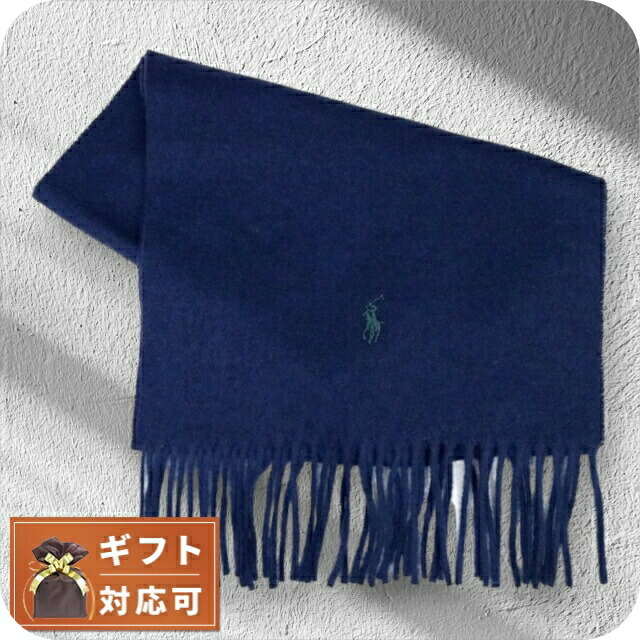ポロラルフローレン POLO RALPH LAUREN マフラー PC0476-411 メンズ レディース NAVY ネイビー