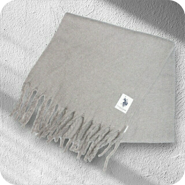 ユーエスポロアッスン U.S.POLO ASSN マフラー 325056-GRAY メンズ レディース 大判 ストール グレー