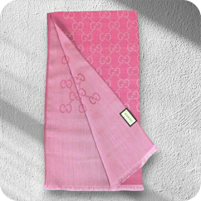 グッチ GUCCI ストール マフラー ロゴ GG メンズ 165904-3G646-5872 レディース ローズ