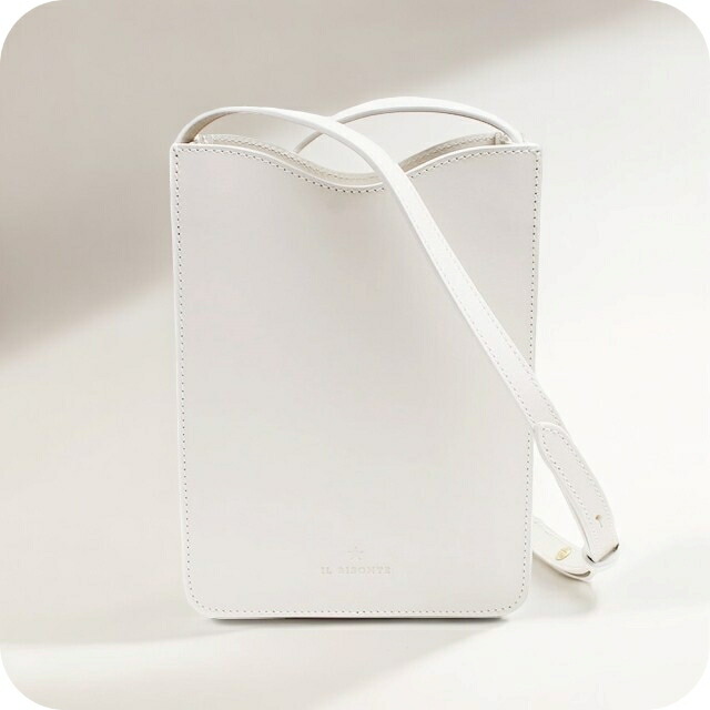 イルビゾンテ IL BISONTE ショルダーバッグ BCR325-PV0041-WH184 レディース ホワイト 斜めがけ ブランド 高級 おしゃれ プレゼント 女性 実用的 かわいい