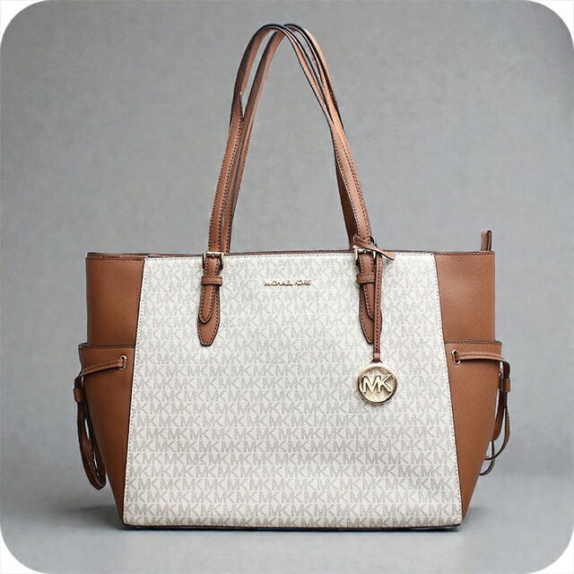 マイケルコース MICHAEL KORS GILLY LG DRWSTG TRVL TOTE VANILLA トートバッグ 35S1G2GT7B-VANILLA レディース バニラ ブランド 軽量 手提げ 高級 おしゃれ プレゼント 女性 実用的 かわいい