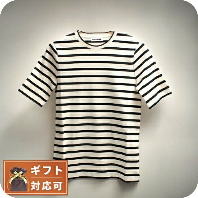 ジルサンダー JIL SANDER Tシャツ J40GC0111-J46497-080-S レディース クリーム ボーダー JILSANDER