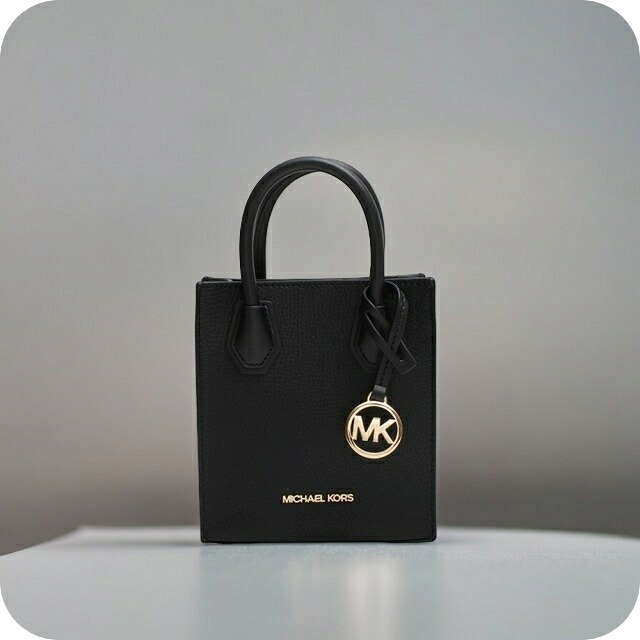 マイケルコース MICHAEL KORS MERCER XS NS SHOPPER XBODY LEATHER ショルダーバッグ 35S1GM9T0L-BLACK レディース ブラック 斜めがけ ブランド 高級 おしゃれ プレゼント 女性 実用的 かわいい