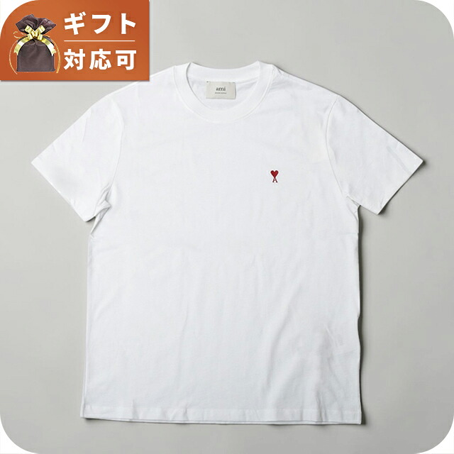 アミパリス AMI PARIS Ami de Coeur パーマネントコレクション Tシャツ BFUTS035-100-XS ユニセックス ホワイト Tシャツ ブランド