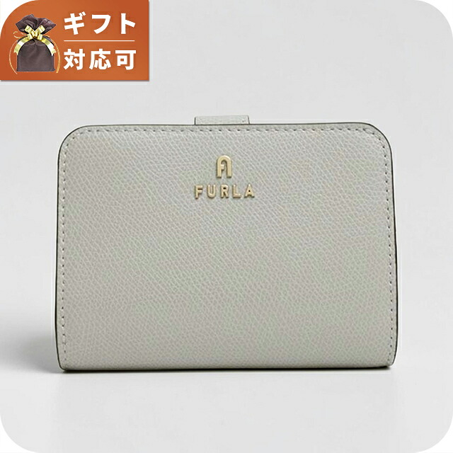 フルラ FURLA CAMELIA S COMPACT WALLETS 二つ折り財布 二折財布 wp00315-are000-4351s レディース ライトブルー×ブルー ブランド ウォレット 高級 おしゃれ プレゼント 実用的