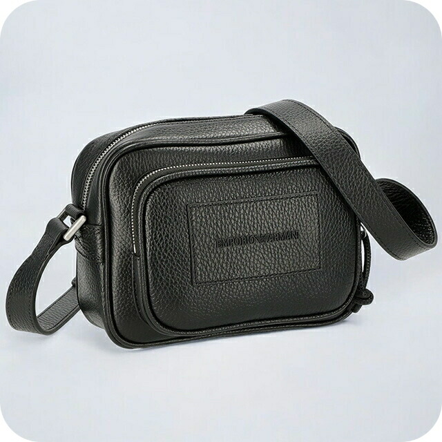 エンポリオ・アルマーニ ショルダーバッグ メンズ EMPORIO ARMANI Y4M364Y068E 80001 ブラック 斜めがけ ブランド 高級 おしゃれ プレゼント 男性 実用的 かっこいい