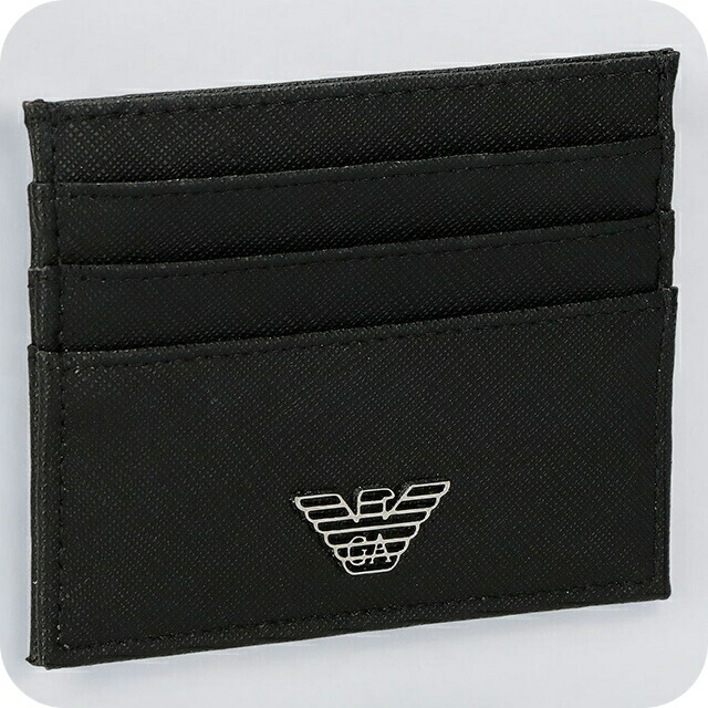 エンポリオ・アルマーニ カードケース メンズ EMPORIO ARMANI Y4R173Y138E 81072 ブラック 定期入れ ブランド 高級 おしゃれ プレゼント 実用的