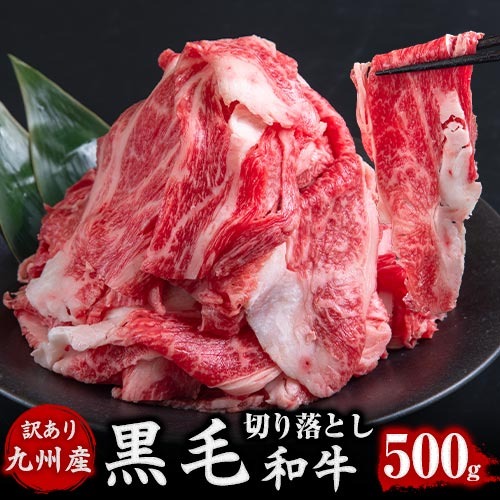 黒毛和牛 切り落とし 500g 九州産 国産 牛肉 こま切れ メガ盛り 牛丼用 ウデ モモ 【3-7営業日以内に発送予定（土日祝除く）】