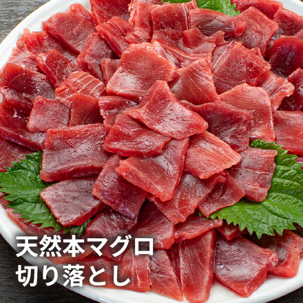 天然 本マグロ 切り落とし 800g(80g×10パック) お刺身用 可食部100％ [天然本マグロ切り落とし80g-10p]
