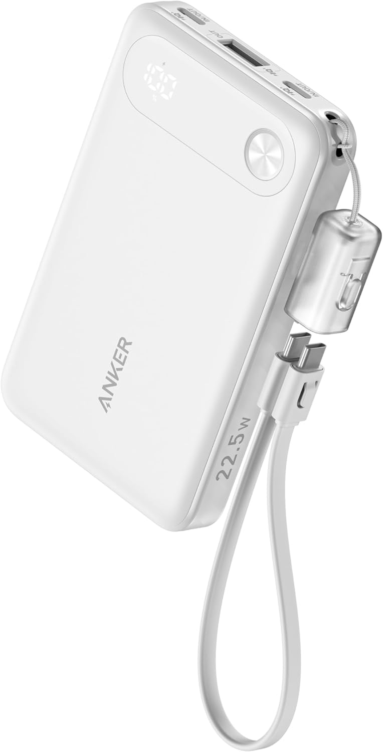 Anker Power Bank (10000mAh, 22.5W) ホワイト